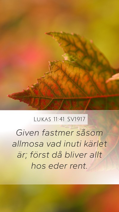 Lukas 11:41 SV1917 Bible Verse Image