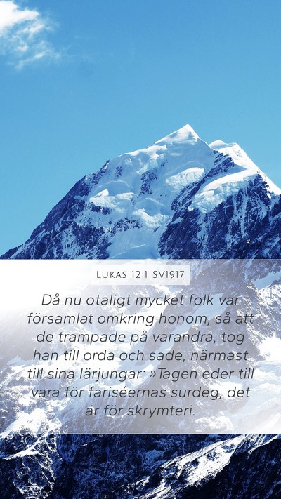 Lukas 12:1 SV1917 Bible Verse Image