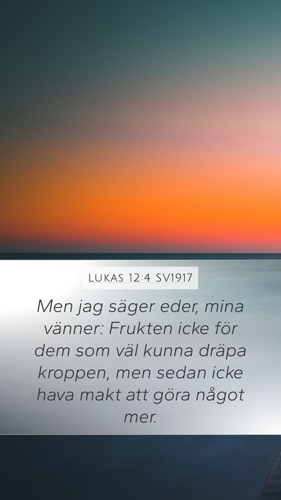 Lukas 12:4 SV1917 Bible Verse Image