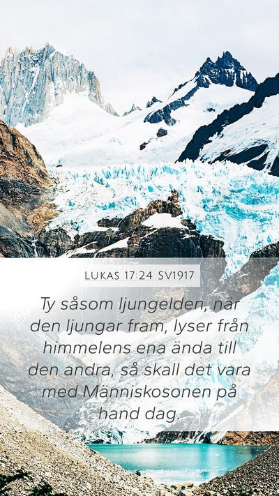 Lukas 17:24 SV1917 Bible Verse Image