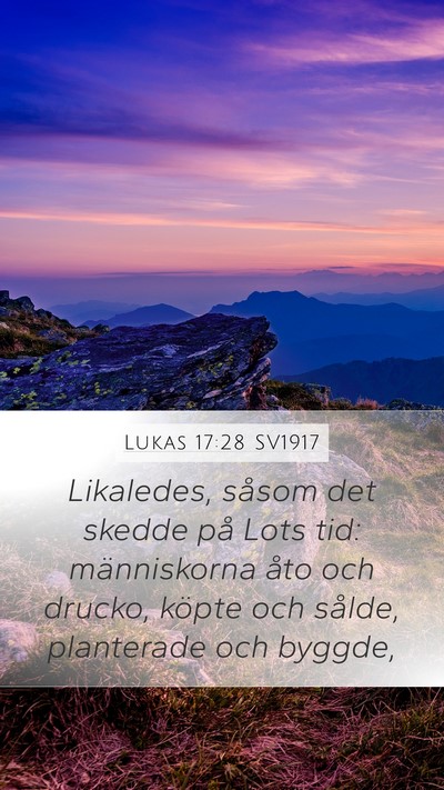 Lukas 17:28 SV1917 Bible Verse Image