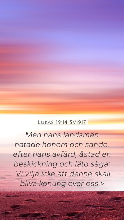 Lukas 19:14 SV1917 Bible Verse Image