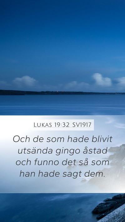 Lukas 19:32 SV1917 Bible Verse Image