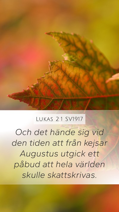Lukas 2:1 SV1917 Bible Verse Image