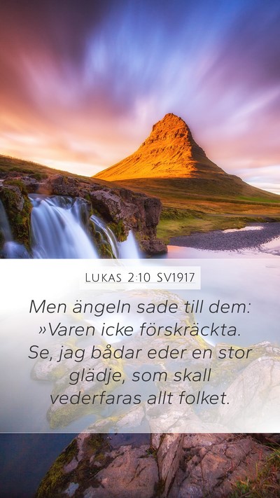 Lukas 2:10 SV1917 Bible Verse Image