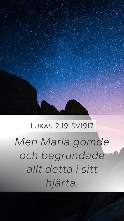 Lukas 2:19 SV1917 Bible Verse Image