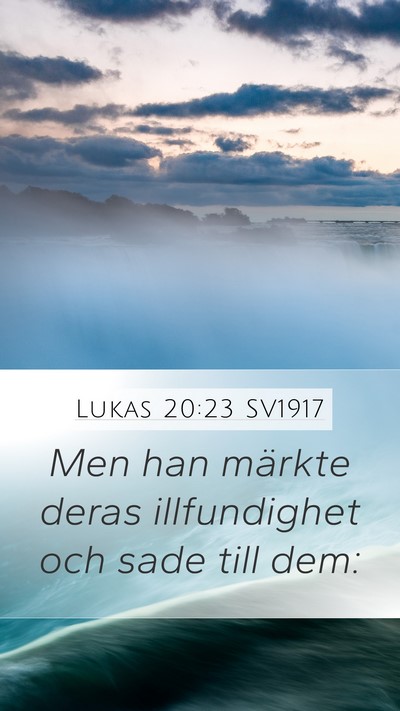 Lukas 20:23 SV1917 Bible Verse Image