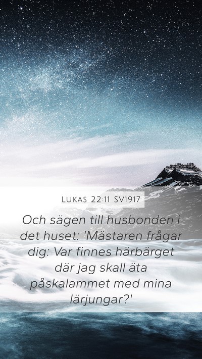 Lukas 22:11 SV1917 Bible Verse Image