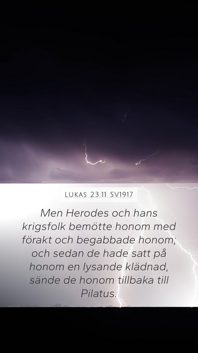 Lukas 23:11 SV1917 Bible Verse Image