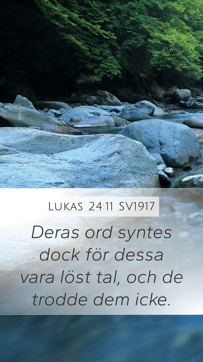 Lukas 24:11 SV1917 Bible Verse Image