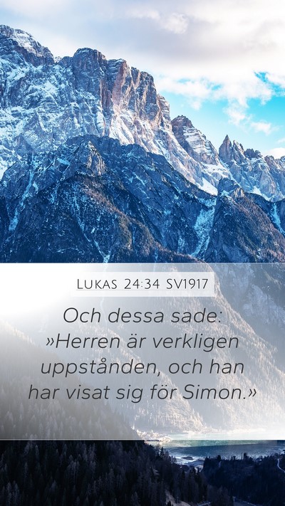 Lukas 24:34 SV1917 Bible Verse Image