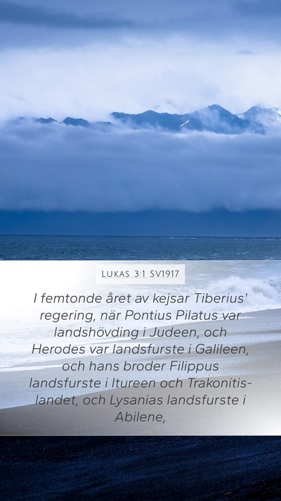 Lukas 3:1 SV1917 Bible Verse Image