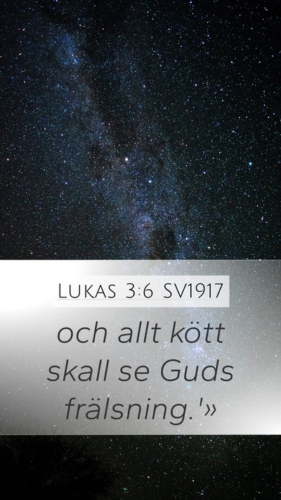 Lukas 3:6 SV1917 Bible Verse Image