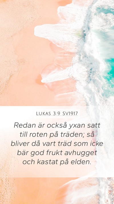 Lukas 3:9 SV1917 Bible Verse Image