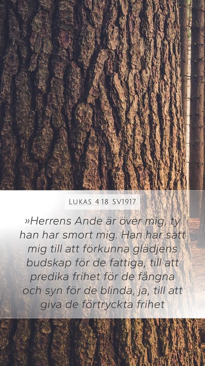 Lukas 4:18 SV1917 Bible Verse Image