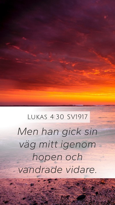 Lukas 4:30 SV1917 Bible Verse Image