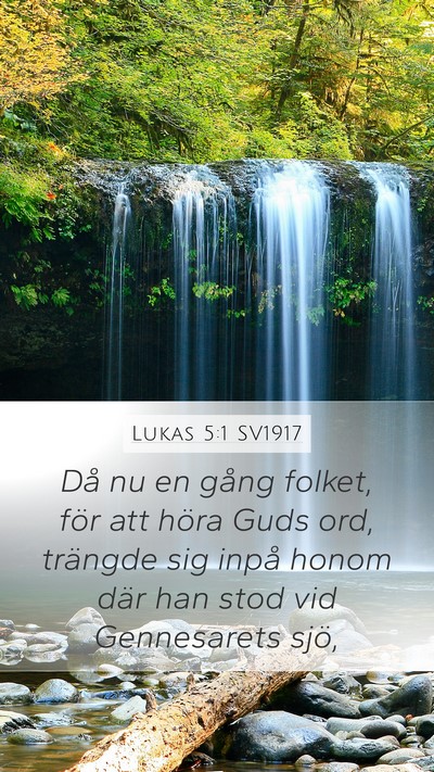 Lukas 5:1 SV1917 Bible Verse Image