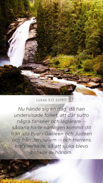Lukas 5:17 SV1917 Bible Verse Image