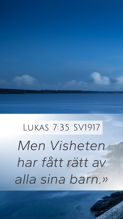 Lukas 7:35 SV1917 Bible Verse Image