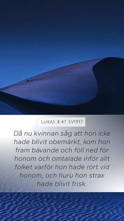 Lukas 8:47 SV1917 Bible Verse Image