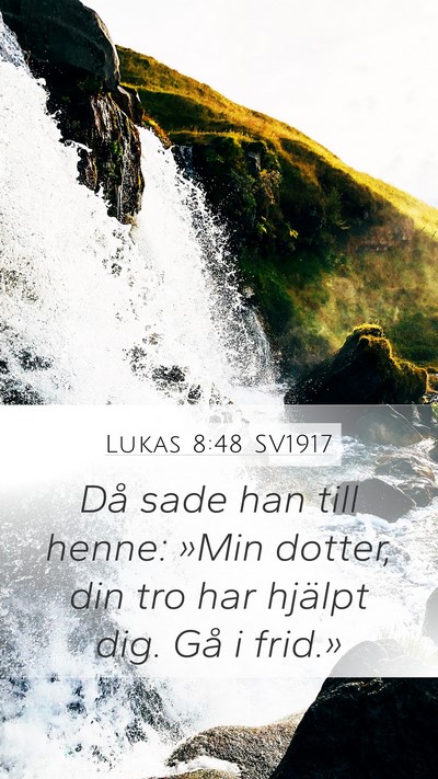 Lukas 8:48 SV1917 Bible Verse Image