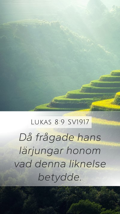 Lukas 8:9 SV1917 Bible Verse Image