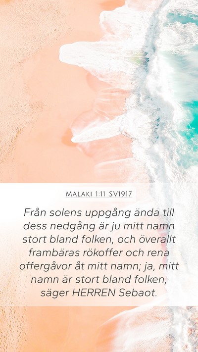 Malaki 1:11 SV1917 Bible Verse Image