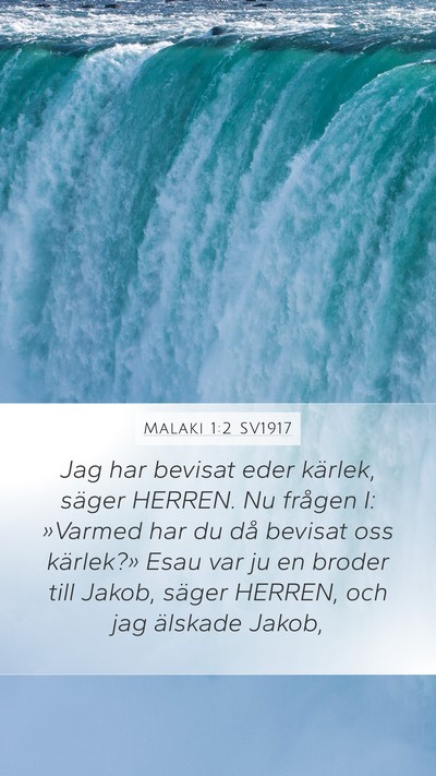 Malaki 1:2 SV1917 Bible Verse Image