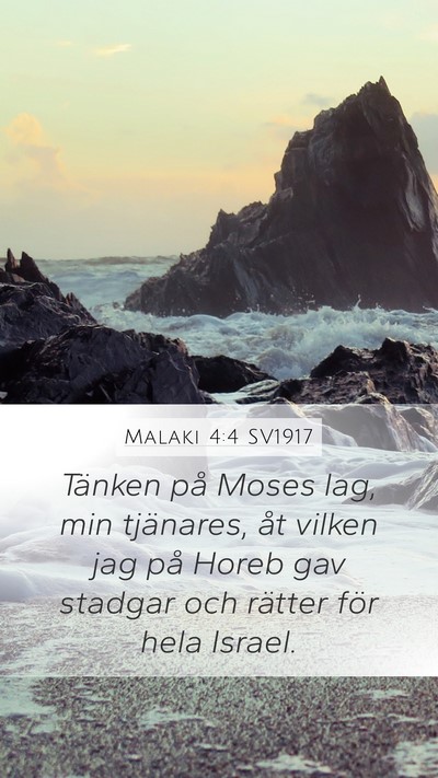 Malaki 4:4 SV1917 Bible Verse Image