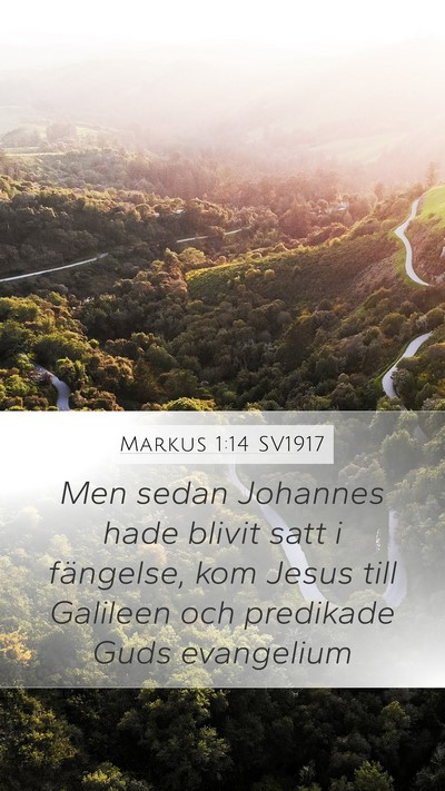 Markus 1:14 SV1917 Bible Verse Image