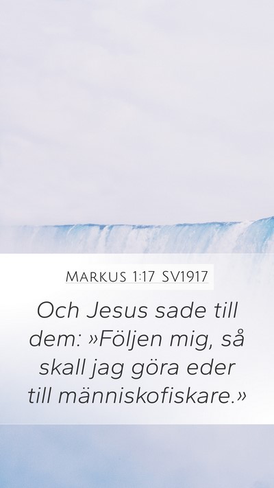 Markus 1:17 SV1917 Bible Verse Image