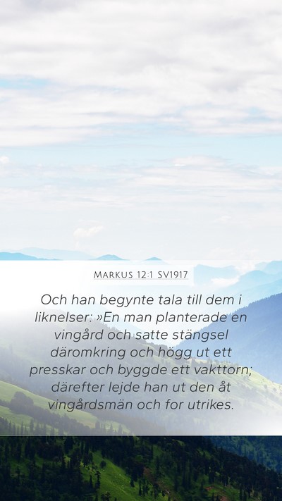 Markus 12:1 SV1917 Bible Verse Image