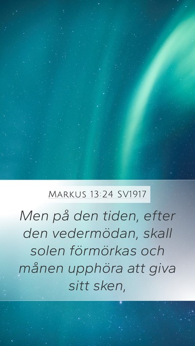 Markus 13:24 SV1917 Bible Verse Image