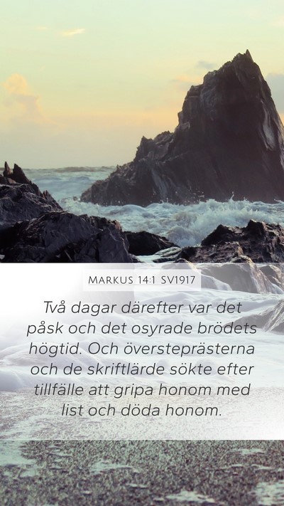 Markus 14:1 SV1917 Bible Verse Image