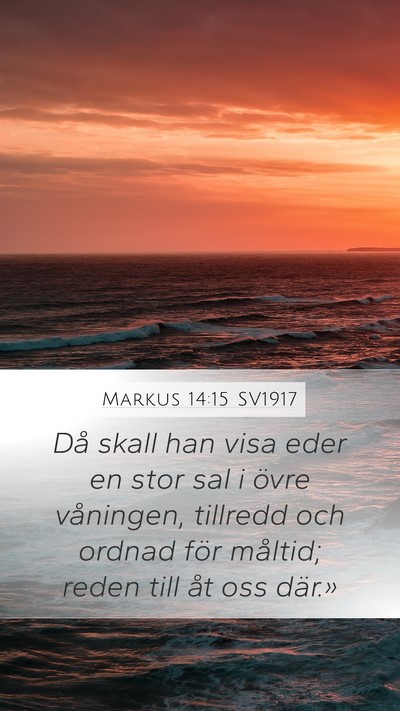 Markus 14:15 SV1917 Bible Verse Image