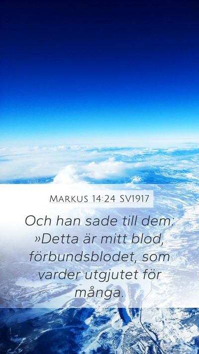 Markus 14:24 SV1917 Bible Verse Image