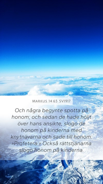 Markus 14:65 SV1917 Bible Verse Image