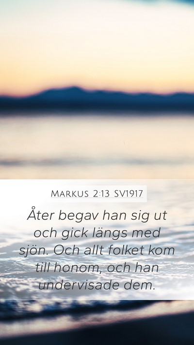 Markus 2:13 SV1917 Bible Verse Image