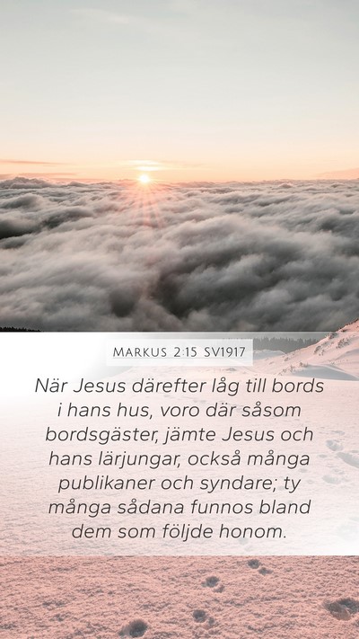 Markus 2:15 SV1917 Bible Verse Image