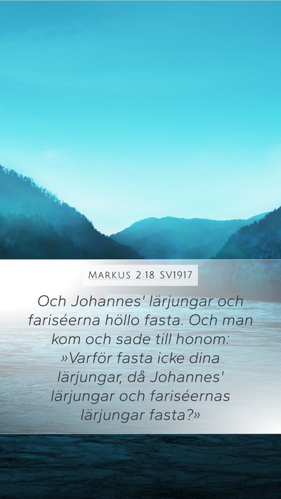 Markus 2:18 SV1917 Bible Verse Image