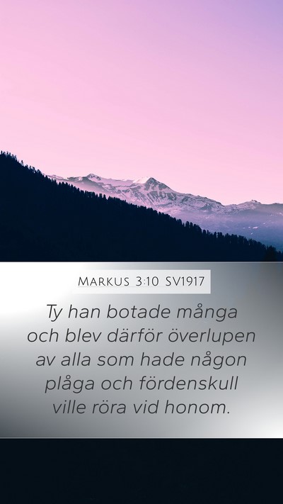 Markus 3:10 SV1917 Bible Verse Image