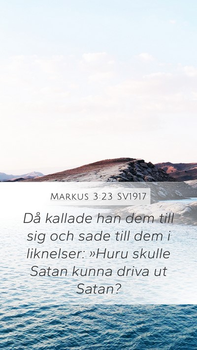 Markus 3:23 SV1917 Bible Verse Image