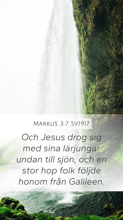 Markus 3:7 SV1917 Bible Verse Image