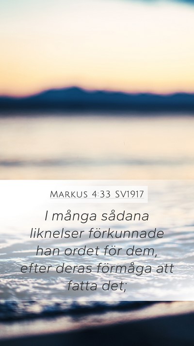 Markus 4:33 SV1917 Bible Verse Image