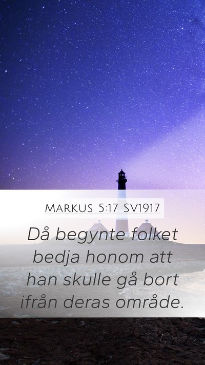 Markus 5:17 SV1917 Bible Verse Image