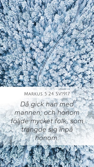 Markus 5:24 SV1917 Bible Verse Image
