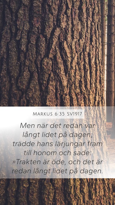 Markus 6:35 SV1917 Bible Verse Image