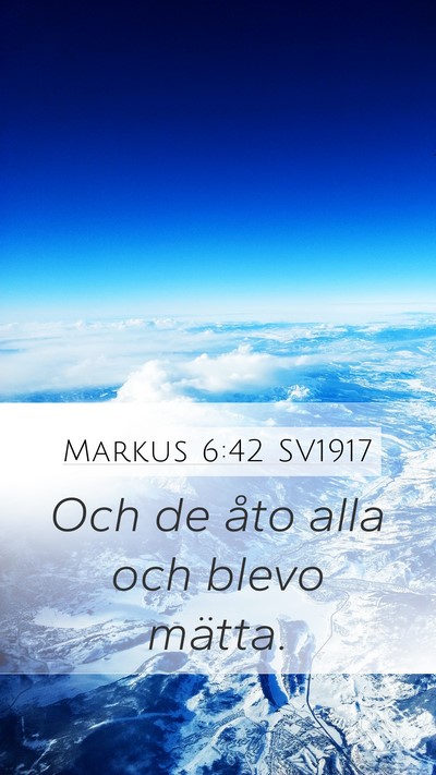 Markus 6:42 SV1917 Bible Verse Image