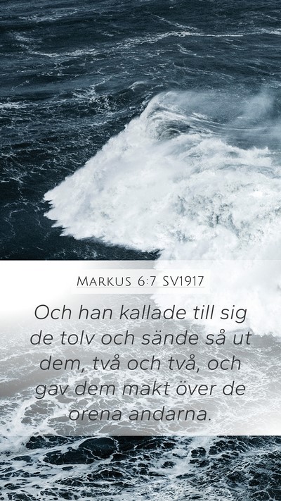 Markus 6:7 SV1917 Bible Verse Image