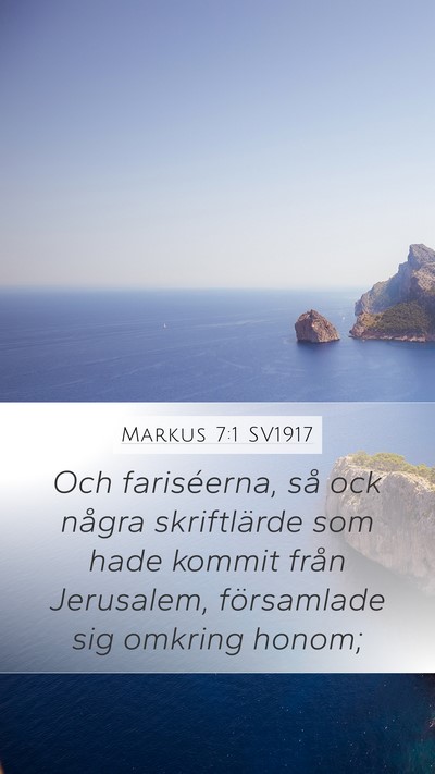 Markus 7:1 SV1917 Bible Verse Image